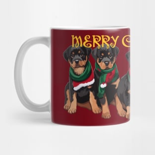 Merry Chrismutts Dog Family Holiday Greeting 2 Mug